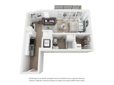 S2 Floor Plan at Link Apartments® H Street, Washington, DC